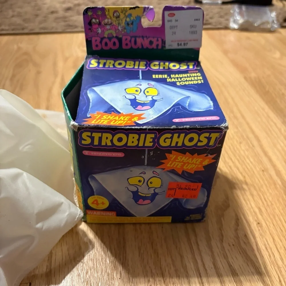 Strobie Ghost Animated Halloween Decoration Trendmasters 1993 Original Box